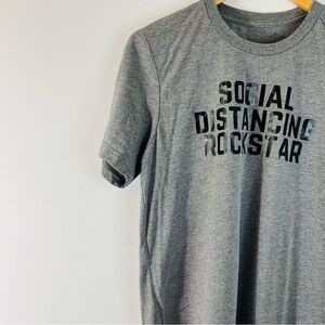 Women’s Bella Canvas Unisex Social Distancing Rockstar Graphic T-shirt Size M